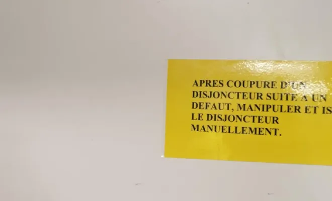 Tableau électrique Logistique à Colmar